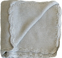 Load image into Gallery viewer, Alimrose Organic Cotton Knit Blanket - Grey
