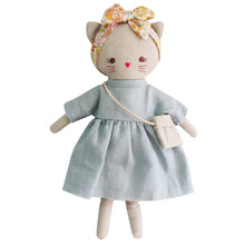 Load image into Gallery viewer, Personalised Alimrose Mini Lilly Kitty Grey Linen 26cm
