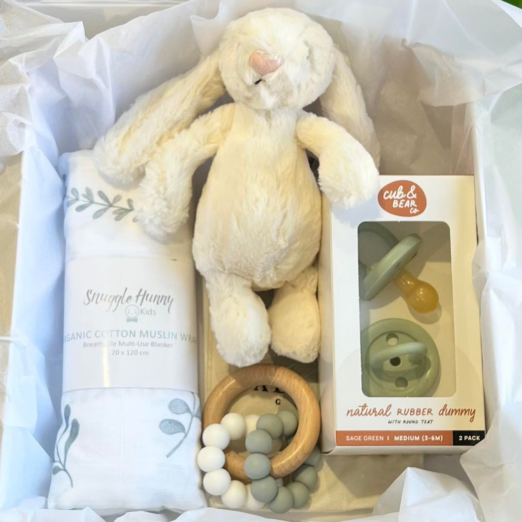 New Baby Gift Box - Sage