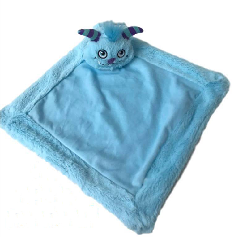 Personalised Blue Monster Blankie Comforter Soother