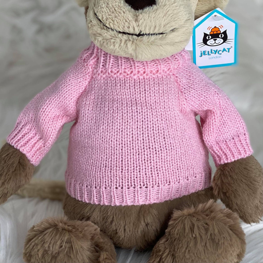 Personalised Jellycat Sweater Jumper - Pink