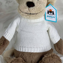 Load image into Gallery viewer, Personalised Jellycat Sweater Jumper - Ivory White
