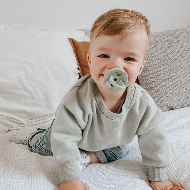 Sage Green Natural Rubber Dummy Twin Pack Cub and Bear Co