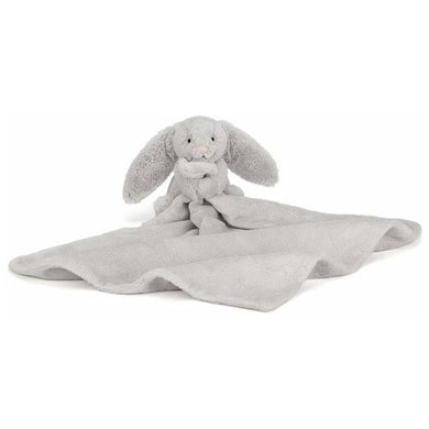 Personalised Jellycat Bashful Bunny - Blankie Soother Silver