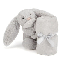 Load image into Gallery viewer, Personalised Jellycat Bashful Bunny - Blankie Soother Silver
