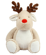Load image into Gallery viewer, Personalised Red Nose Reindeer teddy bear
