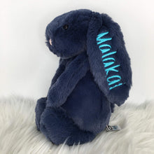 Load image into Gallery viewer, Personalised Jellycat Bashful Bunny - Navy
