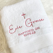 Load image into Gallery viewer, Christening/Baptism Bath Towel
