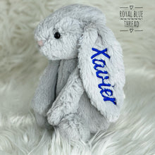 Load image into Gallery viewer, Personalised Jellycat Bashful Bunny Medium - Silver
