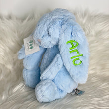 Load image into Gallery viewer, Personalised Jellycat Bashful Bunny Medium - Blue
