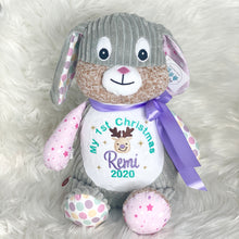Load image into Gallery viewer, Personalised Harlequin Bunny Bubblegum
