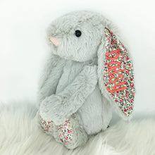 Load image into Gallery viewer, Personalised Jellycat Bashful Bunny - Silver Blossom
