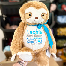 Load image into Gallery viewer, Personalised Baby Sloth
