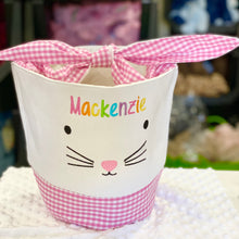 Load image into Gallery viewer, Personalised Easter Bunny Basket - Pink
