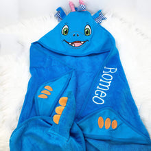 Load image into Gallery viewer, Personalised Hooded Dragon Towel
