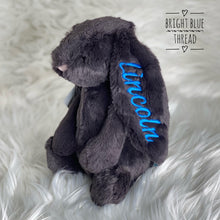 Load image into Gallery viewer, Personalised Jellycat Bashful Bunny Medium - Inky Black
