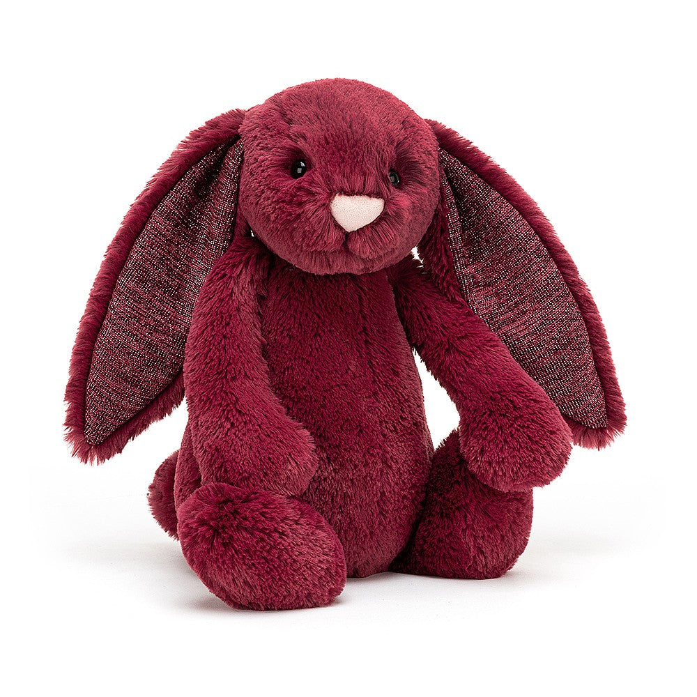 Personalised Jellycat Bashful Bunny Medium - Sparkly Cassis