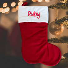 Load image into Gallery viewer, Personalised Plush Christmas Stocking
