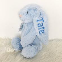 Load image into Gallery viewer, Personalised Jellycat Bashful Bunny Medium - Blue
