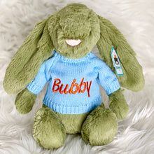 Load image into Gallery viewer, Personalised Jellycat Sweater Jumper - Blue
