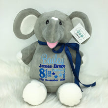 Load image into Gallery viewer, Personalised Grey Elephant
