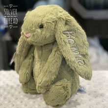 Load image into Gallery viewer, Personalised Jellycat Bashful Bunny Medium - Fern
