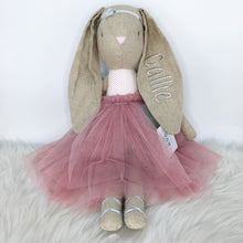 Load image into Gallery viewer, Alimrose Estelle Linen Angel Bunny - Blush 50cm
