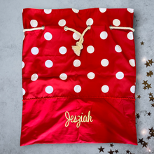 Load image into Gallery viewer, Personalised Santa Sack | White Dot

