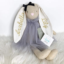 Load image into Gallery viewer, Alimrose Baby Beth Bunny- Lavender 40cm gold
