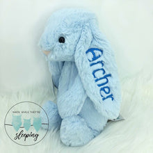 Load image into Gallery viewer, Personalised Jellycat Bashful Bunny - Blue
