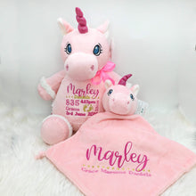 Load image into Gallery viewer, Personalised Pink Unicorn Cubby
