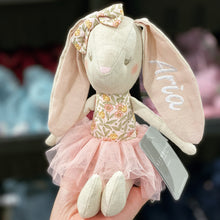 Load image into Gallery viewer, Personalised Alimrose Baby Bunny Blossom Lily Pink 26cm
