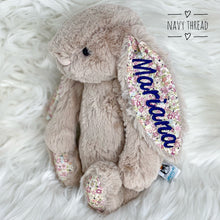 Load image into Gallery viewer, Personalised Jellycat Bashful Bunny Medium - Beige Blossom Bea
