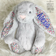 Load image into Gallery viewer, Personalised Jellycat Bashful Bunny Medium - Silver Blossom
