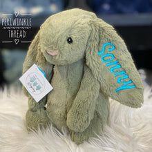 Load image into Gallery viewer, Personalised Jellycat Bashful Bunny Medium - Fern
