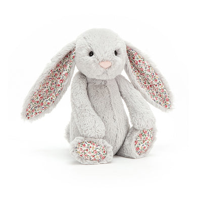 Personalised Jellycat Bashful Bunny Medium - Silver Blossom
