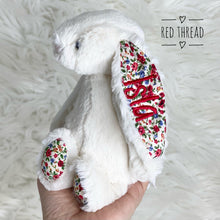 Load image into Gallery viewer, Personalised Jellycat Bashful Bunny SMALL - Cream Blossom
