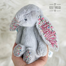 Load image into Gallery viewer, Personalised Jellycat Bashful Bunny SMALL - Silver Blossom
