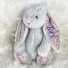 Load image into Gallery viewer, Personalised Jellycat Bashful Bunny Medium - Silver Blossom

