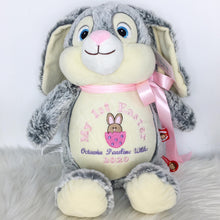 Load image into Gallery viewer, Personalised Grey Bunny Cubby
